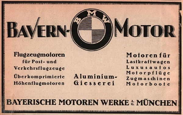 1918 BMW plakát.