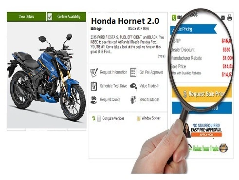 Hledání cen motocyklů na internetu